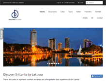 Tablet Screenshot of discoversrilanka.com